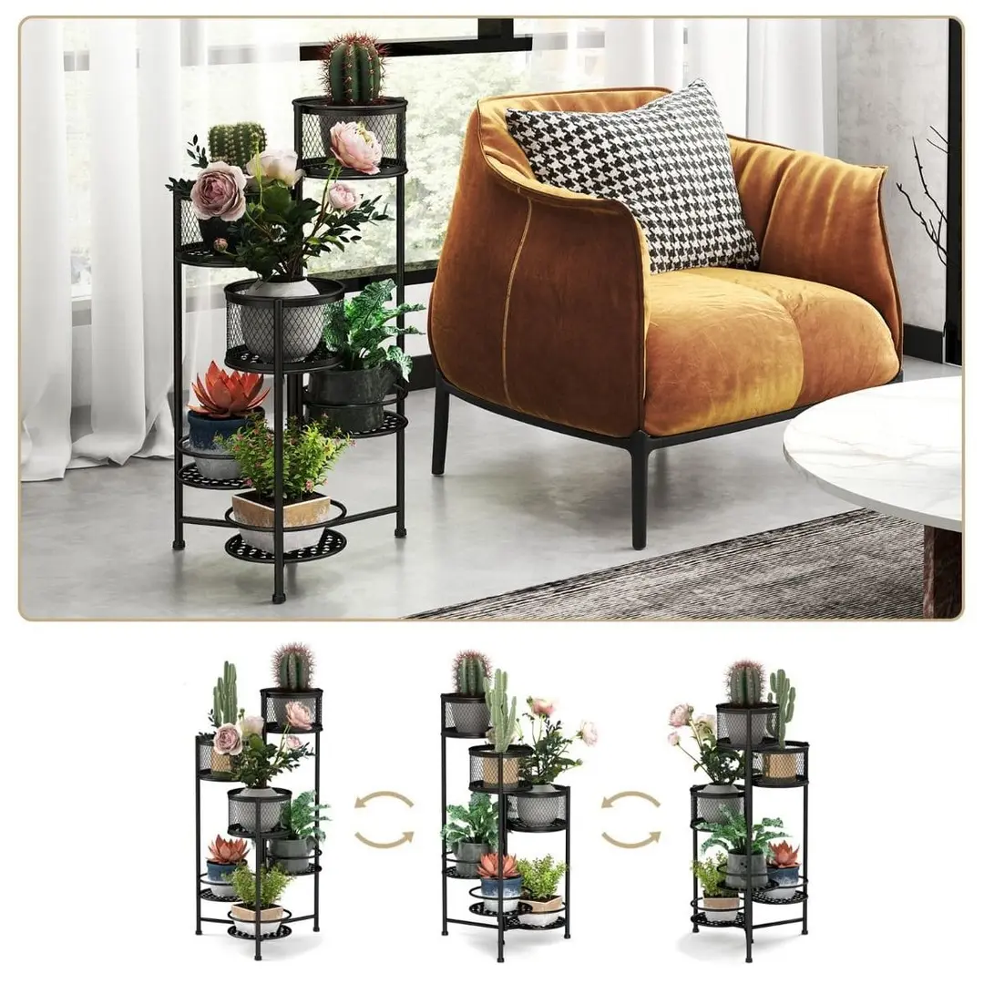 Стеллаж для цветов Costway GT3992DK (Black)