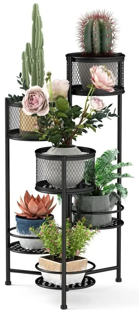 Стеллаж для цветов Costway GT3992DK (Black)