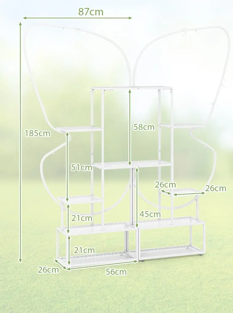 Suport pentru flori Costway GT4315WH (White) - 3