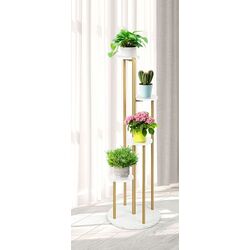 Подставка для цветов Costway HZ10106WH (White/Gold) Thumb