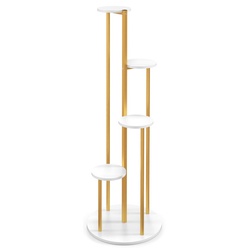 Suport pentru flori Costway HZ10209WH (White/Gold)