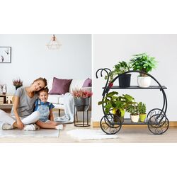 Etajera pentru flori Costway OP3342 (Black) Thumb