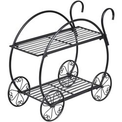 Etajera pentru flori Costway OP3342 (Black) Thumb