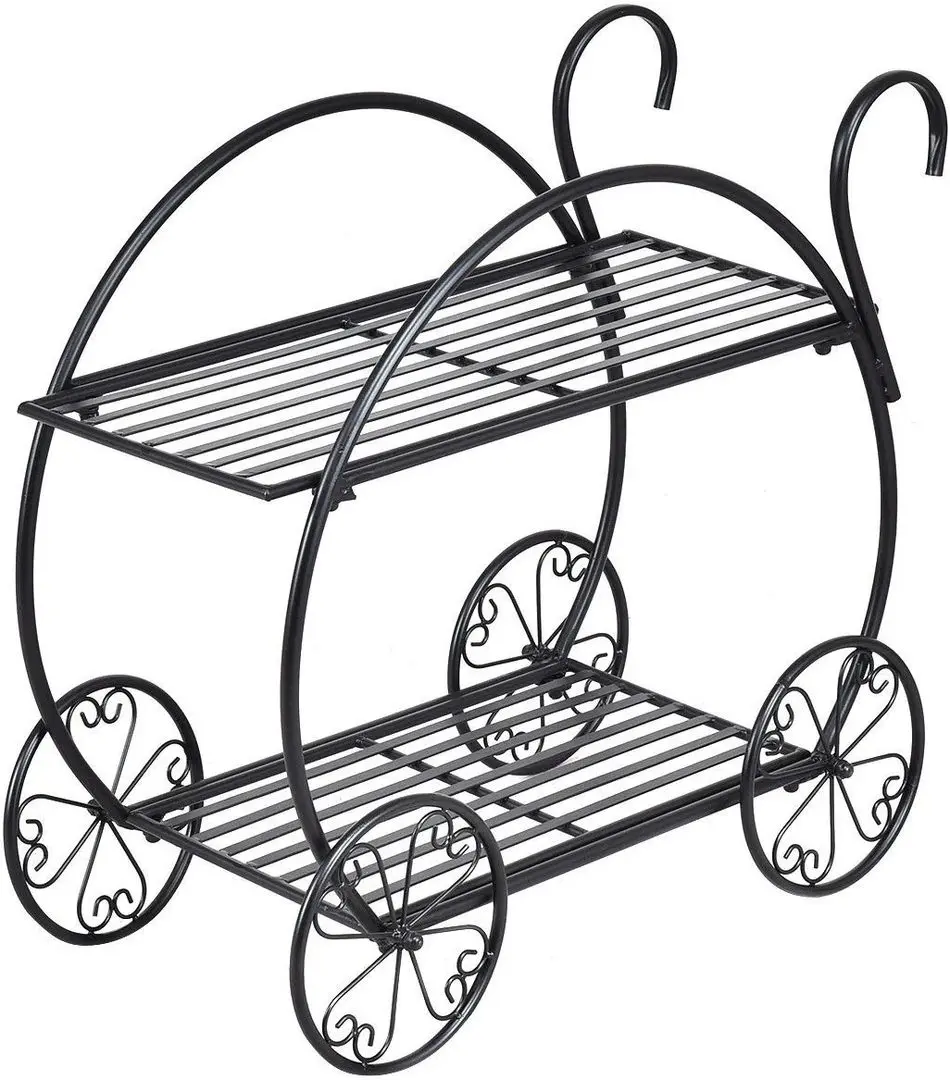 Etajera pentru flori Costway OP3342 (Black) - 6