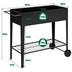 Подставка для цветов Costway OP70853BK (Black) Thumb