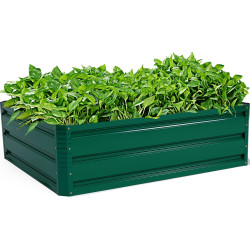 Pat de gradina inaltat Costway GT3030 (Green) Thumb