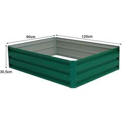 Pat de gradina inaltat Costway GT3030 (Green) Thumb