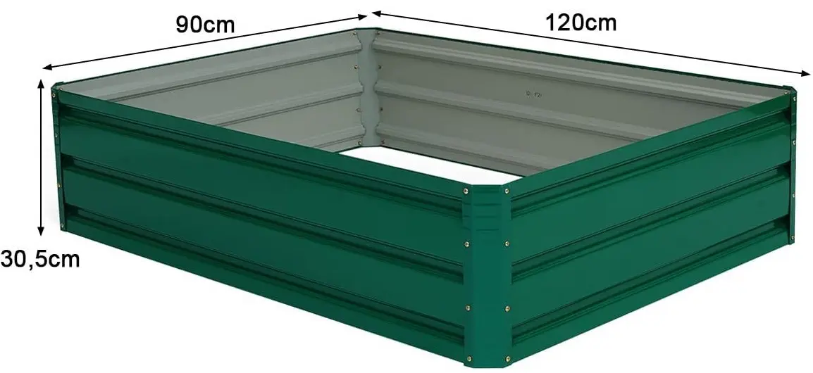 Pat de gradina inaltat Costway GT3030 (Green) - 3