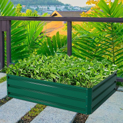 Pat de gradina inaltat Costway GT3031LS (Green)
