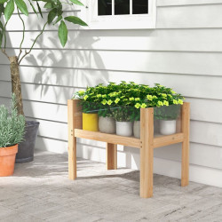 Pat de gradina inaltat Costway GT4062NA (Natural) Thumb