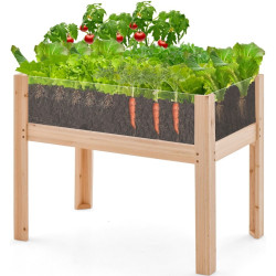 Pat de gradina inaltat Costway GT4063NA (Natural) Thumb