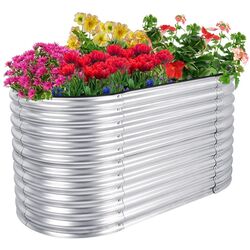 Ghiveci ridicat pentru flori Costway GT3770 (Silver) Thumb