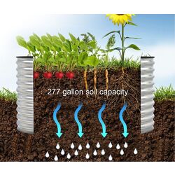 Ghiveci ridicat pentru flori Costway GT3770 (Silver) Thumb