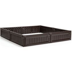 Formă de grădină pentru plante Costway NP10243BN (Brown)