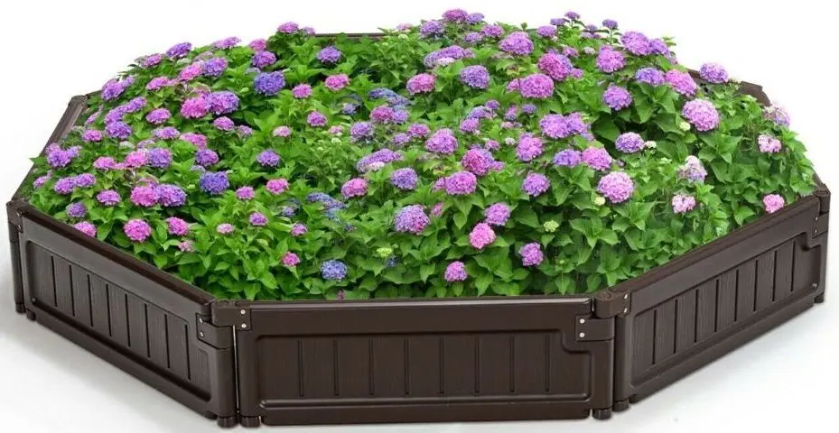 Formă de grădină pentru plante Costway NP10243BN (Brown) - 4