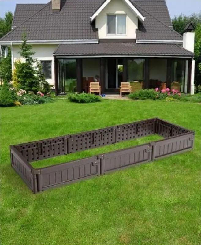 Formă de grădină pentru plante Costway NP10243BN (Brown) - 5