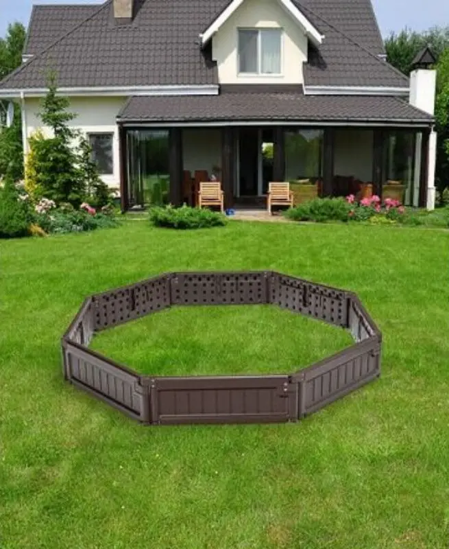 Formă de grădină pentru plante Costway NP10243BN (Brown) - 6