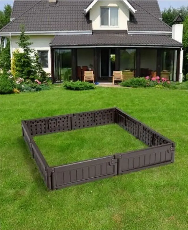 Formă de grădină pentru plante Costway NP10243BN (Brown) - 7