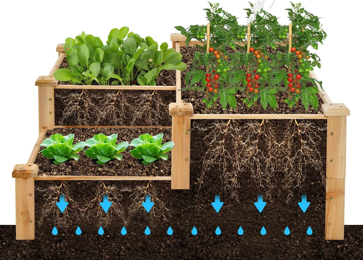 Pat de gradina Costway GT3931NA (Natural) - 7