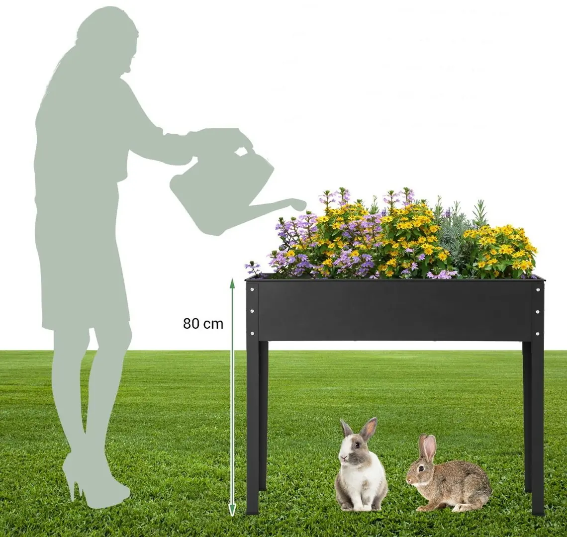 Pat de gradina Costway GT3935BK (Black) - 3