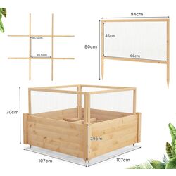 Pat de gradina Costway GT4026 (Natural) Thumb