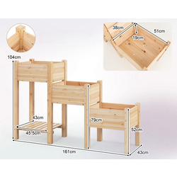 Pat de gradina Costway GT4094NA (Natural) Thumb