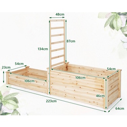 Pat de gradina Costway GT4101NA (Natural) Thumb