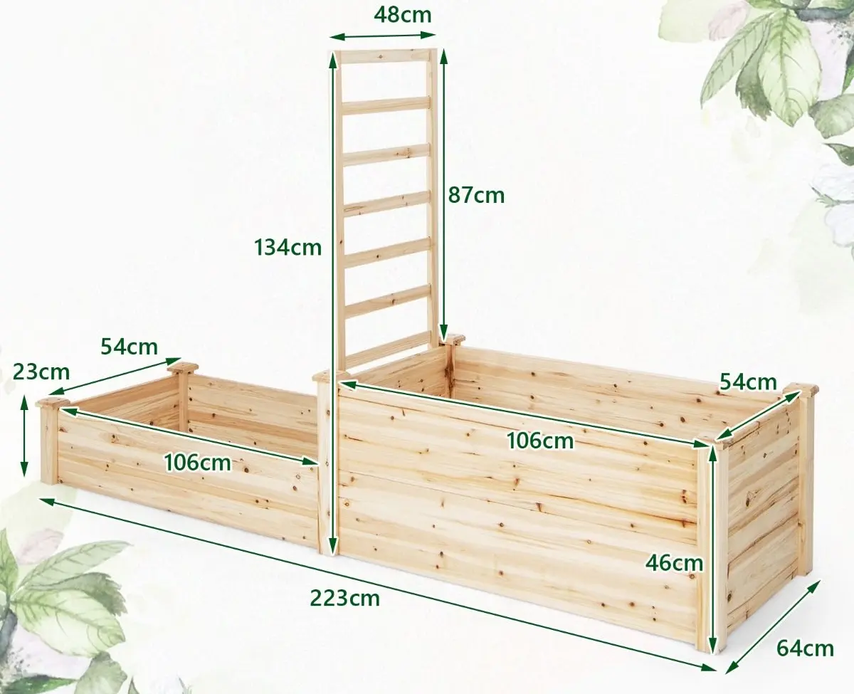 Pat de gradina Costway GT4101NA (Natural)