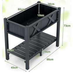Pat de gradina Costway GT4112HS (Black) Thumb