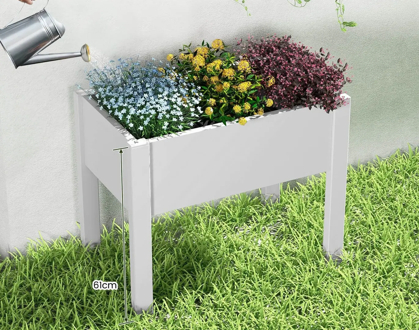 Pat de gradina Costway GT4184WH (White)