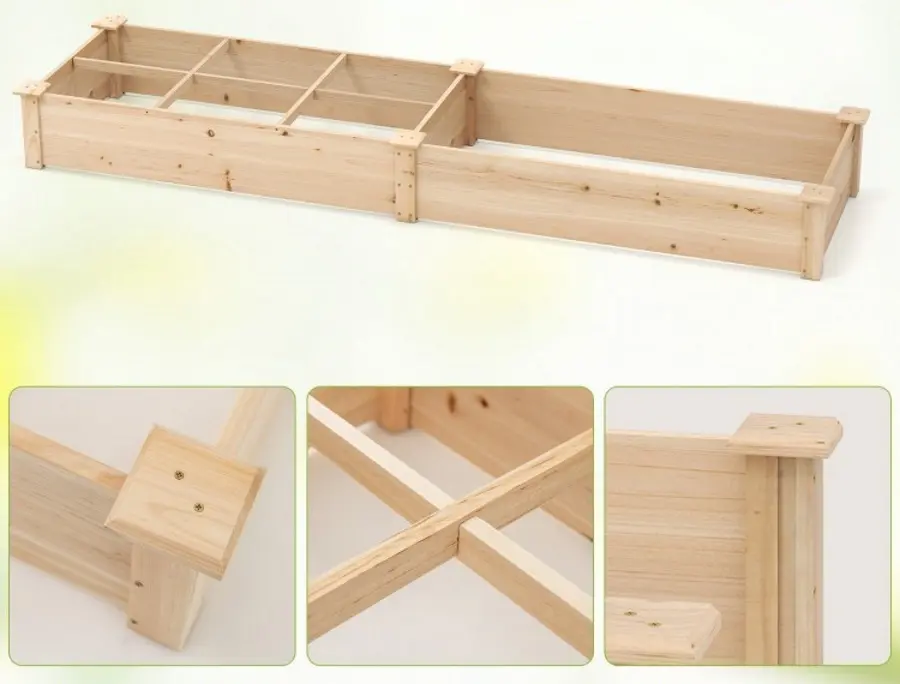Садовая грядка Costway GT4287NA (Natural)