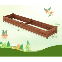 Pat de gradina Costway GT4319CF (Brown) Thumb