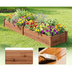 Pat de gradina Costway GT4319CF (Brown) Thumb