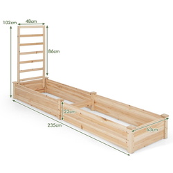Садовая грядка Costway GT4320NA (Natural) Thumb