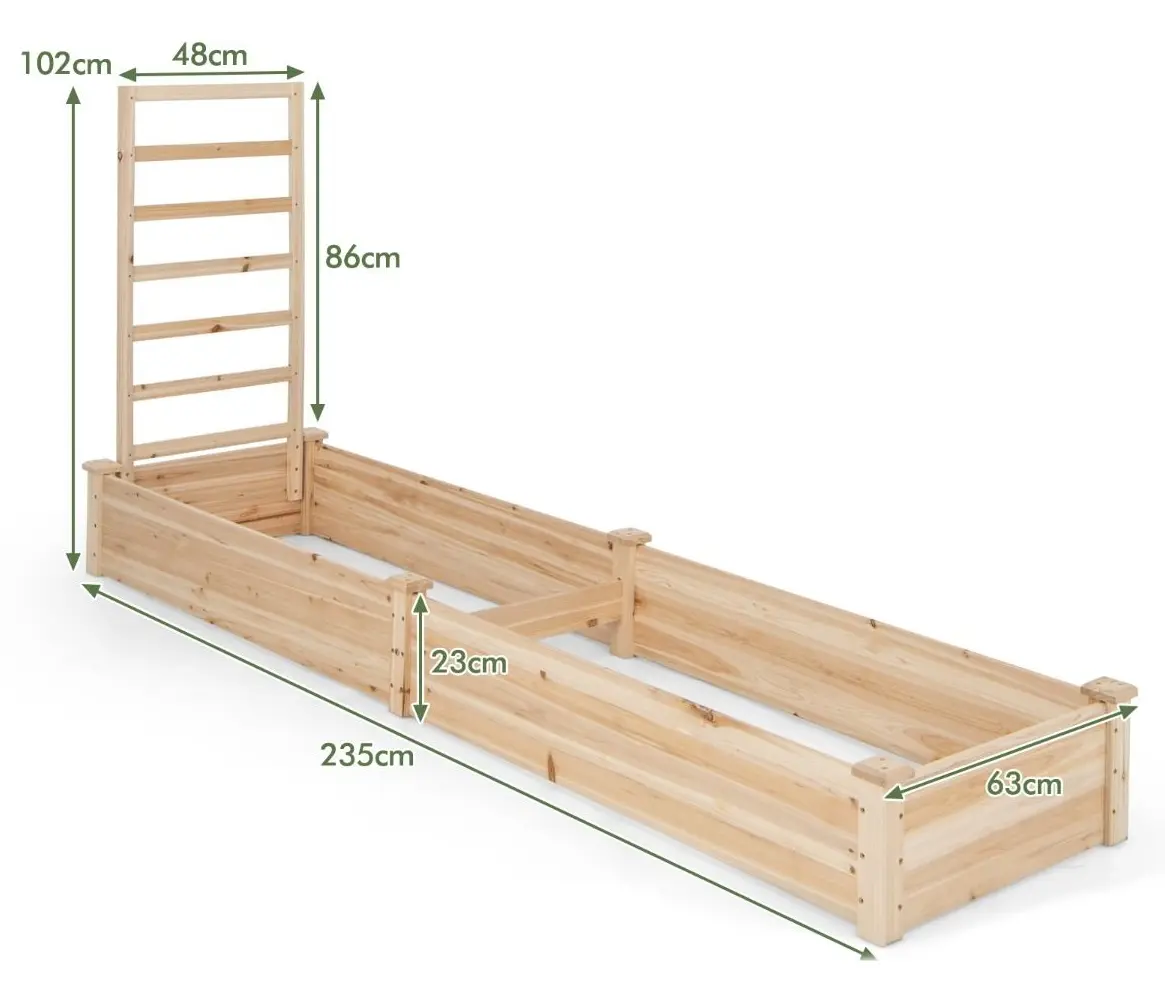 Садовая грядка Costway GT4320NA (Natural)