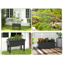 Садовая грядка + шпалера Costway GT4163BK (Black) Thumb