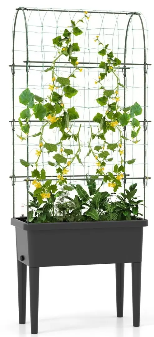 Садовая грядка + шпалера Costway GT4163BK (Black)