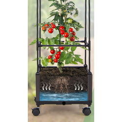 Pat de gradina + spalier Costway GT4218 (Brown/Black) Thumb