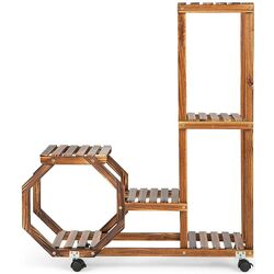 Etajera pentru flori Costway HZ10083BN (Brown) Thumb