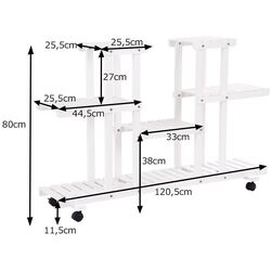 Стеллаж для цветов Costway GT3273WH (White) Thumb