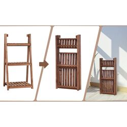 Etajera pentru flori Costway GT3427 (Brown) Thumb