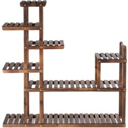 Etajera pentru flori  Costway GT3438 (Dark Brown)