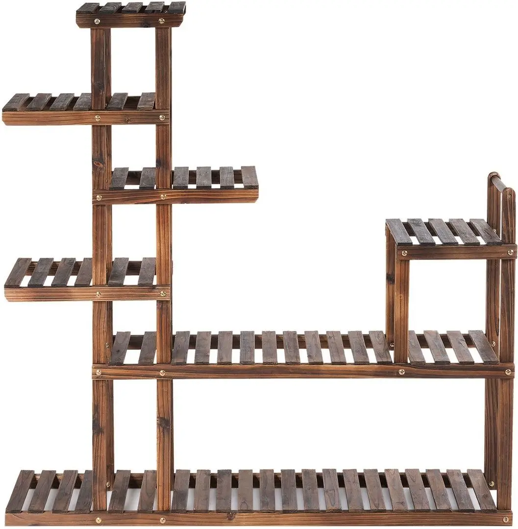 Стеллаж для цветов Costway GT3438 (Dark Brown)