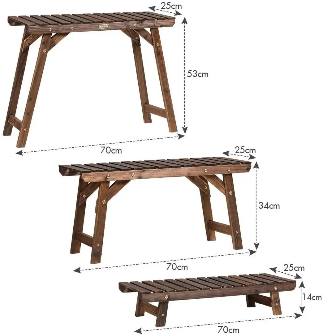 Etajera pentru flori Costway GT3516 (Brown)