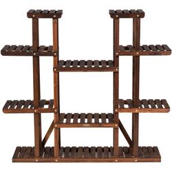 Стеллаж для цветов Costway GT3517 (Dark Brown) Thumb