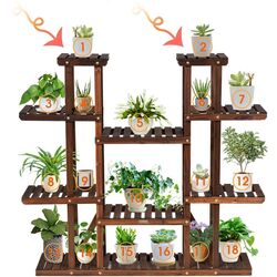 Стеллаж для цветов Costway GT3517 (Dark Brown) Thumb