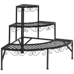 Etajera pentru flori Costway GT3525 (Black) Thumb