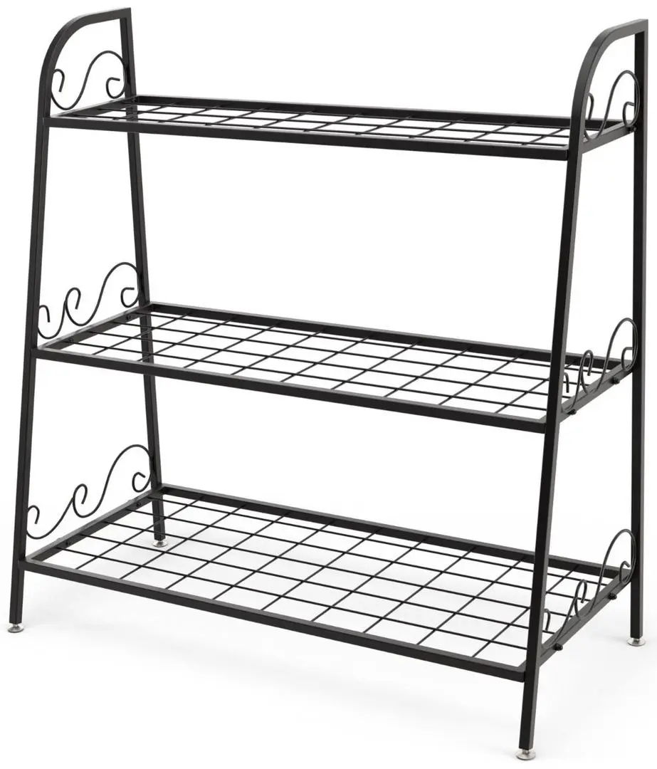 Etajera pentru flori Costway GT3526 (Black) - 2