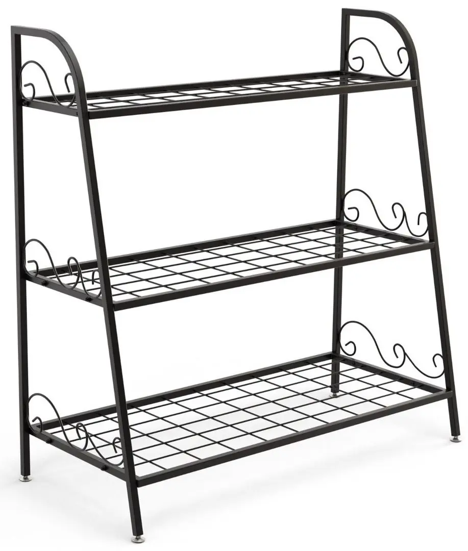 Etajera pentru flori Costway GT3526 (Black) - 4