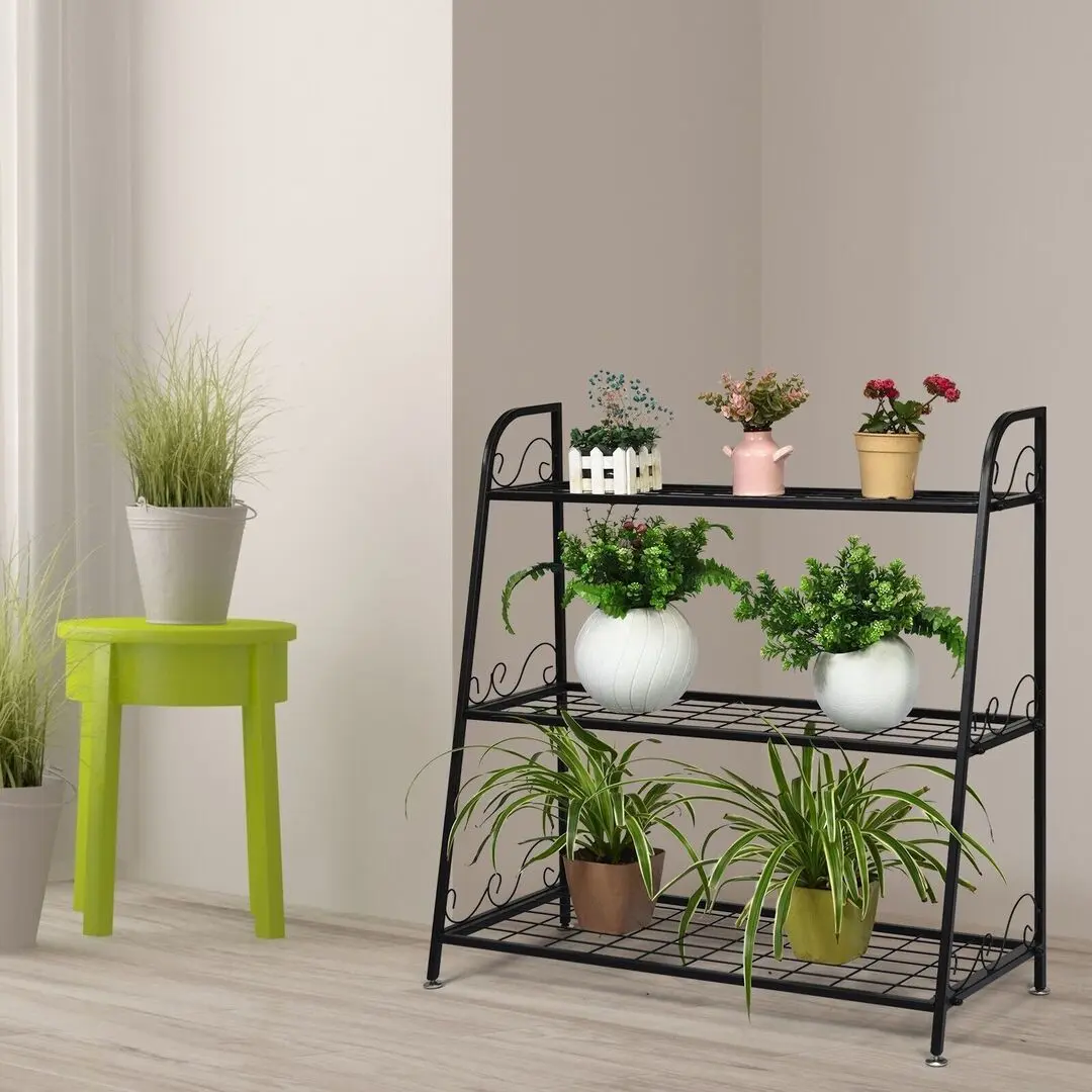 Etajera pentru flori Costway GT3526 (Black)